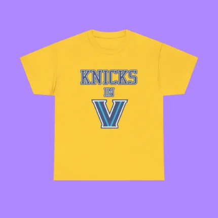 New York Knicks In V Villanova Wildcats Shirt